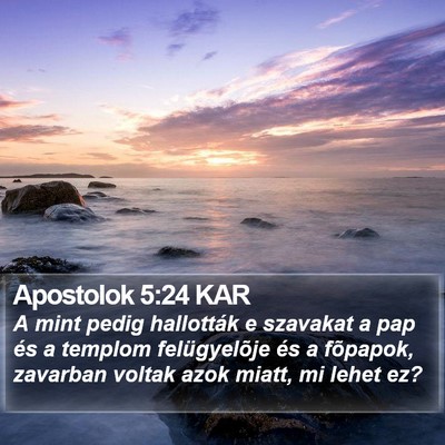 Apostolok 5:24 KAR Bible Verse Image