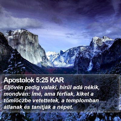 Apostolok 5:25 KAR Bible Verse Image