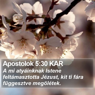 Apostolok 5:30 KAR Bible Verse Image