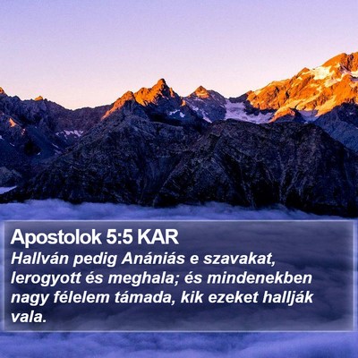 Apostolok 5:5 KAR Bible Verse Image