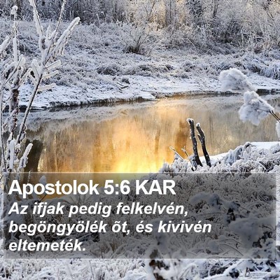 Apostolok 5:6 KAR Bible Verse Image