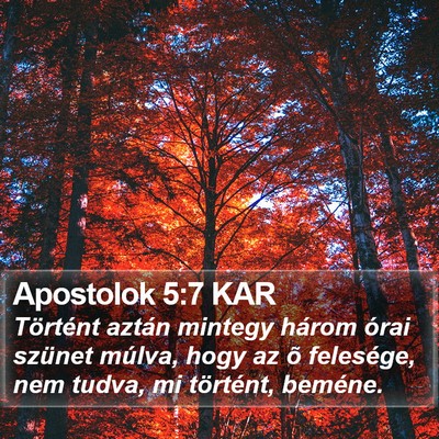 Apostolok 5:7 KAR Bible Verse Image