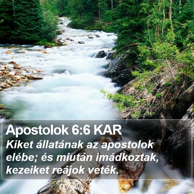 Apostolok 6:6 KAR Bible Verse Image