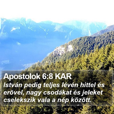 Apostolok 6:8 KAR Bible Verse Image