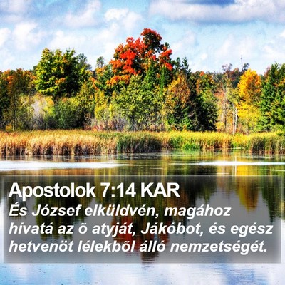 Apostolok 7:14 KAR Bible Verse Image