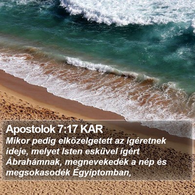 Apostolok 7:17 KAR Bible Verse Image