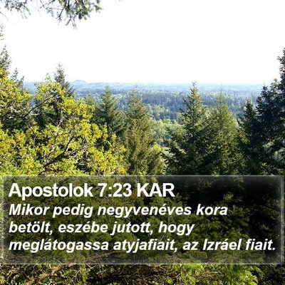 Apostolok 7:23 KAR Bible Verse Image
