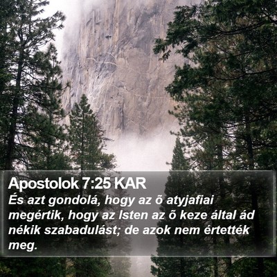 Apostolok 7:25 KAR Bible Verse Image