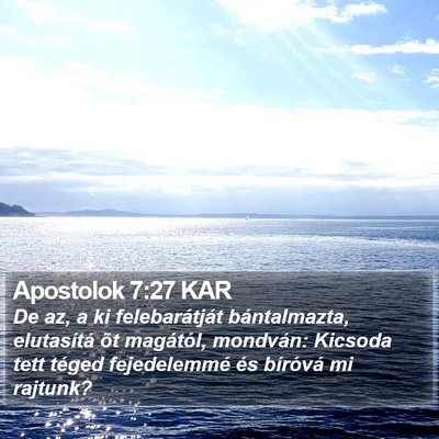 Apostolok 7:27 KAR Bible Verse Image