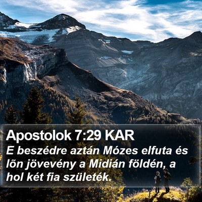Apostolok 7:29 KAR Bible Verse Image