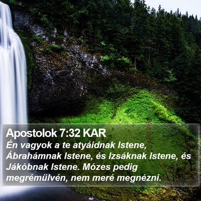 Apostolok 7:32 KAR Bible Verse Image