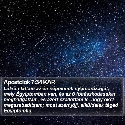 Apostolok 7:34 KAR Bible Verse Image