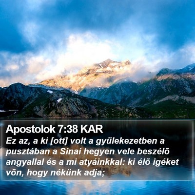 Apostolok 7:38 KAR Bible Verse Image