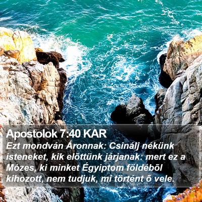 Apostolok 7:40 KAR Bible Verse Image