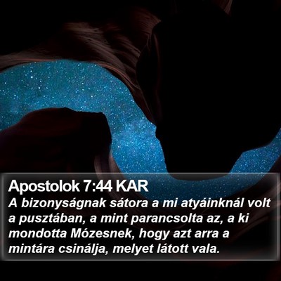 Apostolok 7:44 KAR Bible Verse Image