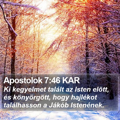 Apostolok 7:46 KAR Bible Verse Image