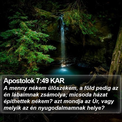 Apostolok 7:49 KAR Bible Verse Image
