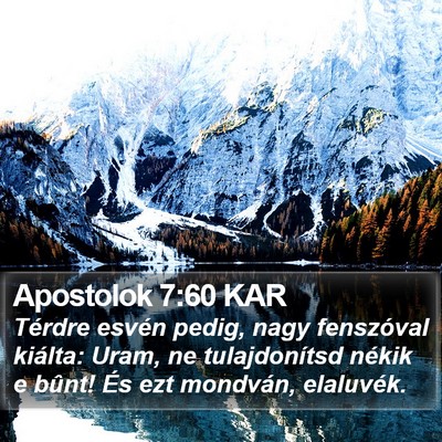 Apostolok 7:60 KAR Bible Verse Image