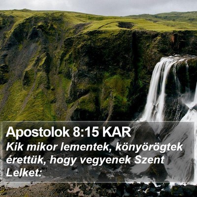 Apostolok 8:15 KAR Bible Verse Image