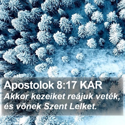 Apostolok 8:17 KAR Bible Verse Image