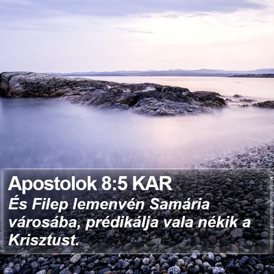 Apostolok 8:5 KAR Bible Verse Image
