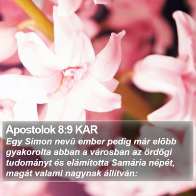 Apostolok 8:9 KAR Bible Verse Image
