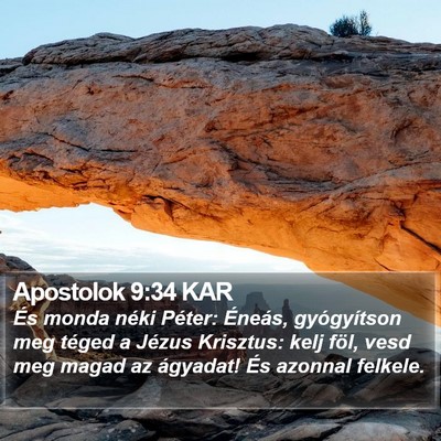 Apostolok 9:34 KAR Bible Verse Image