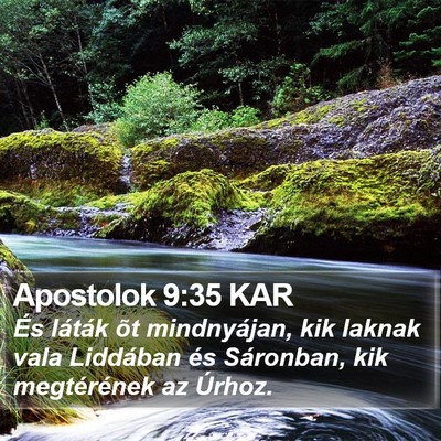 Apostolok 9:35 KAR Bible Verse Image