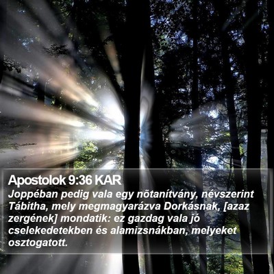 Apostolok 9:36 KAR Bible Verse Image