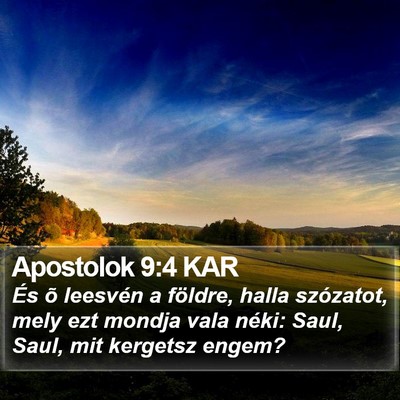 Apostolok 9:4 KAR Bible Verse Image