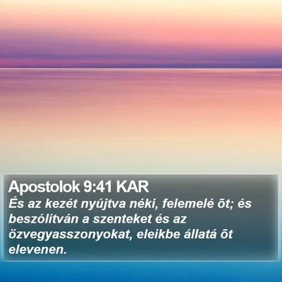 Apostolok 9:41 KAR Bible Verse Image