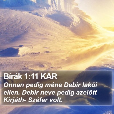 Bírák 1:11 KAR Bible Verse Image