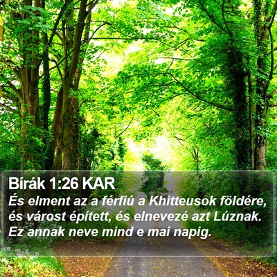 Bírák 1:26 KAR Bible Verse Image