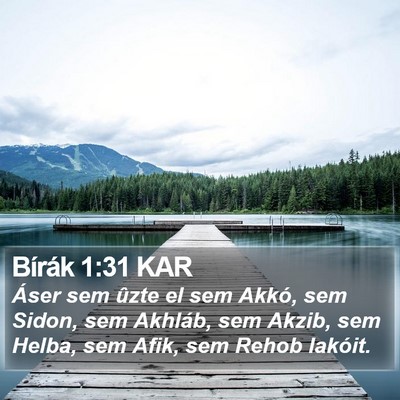 Bírák 1:31 KAR Bible Verse Image