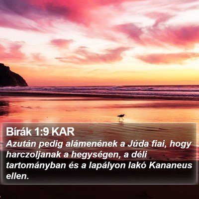 Bírák 1:9 KAR Bible Verse Image