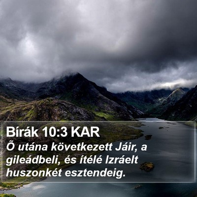 Bírák 10:3 KAR Bible Verse Image