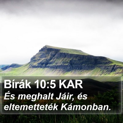 Bírák 10:5 KAR Bible Verse Image