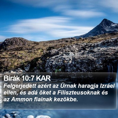Bírák 10:7 KAR Bible Verse Image