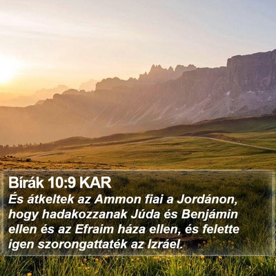 Bírák 10:9 KAR Bible Verse Image