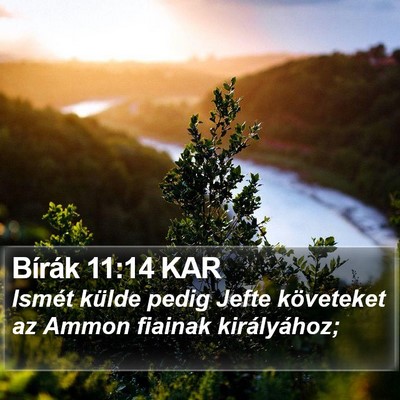 Bírák 11:14 KAR Bible Verse Image