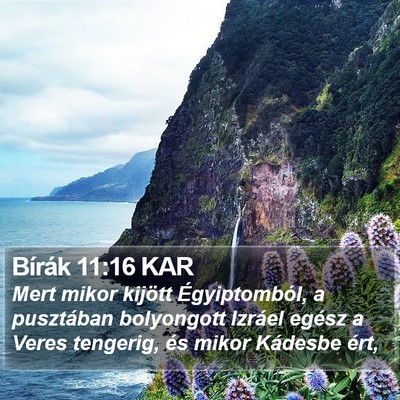 Bírák 11:16 KAR Bible Verse Image