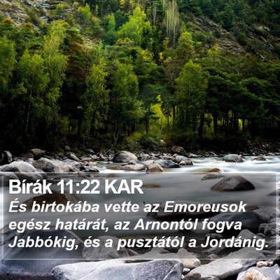 Bírák 11:22 KAR Bible Verse Image