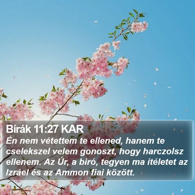 Bírák 11:27 KAR Bible Verse Image