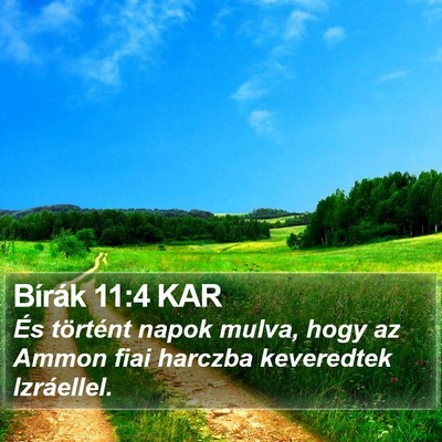 Bírák 11:4 KAR Bible Verse Image