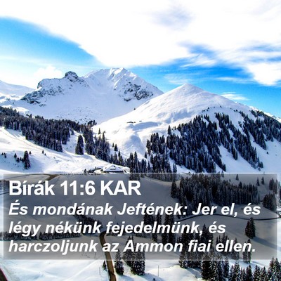 Bírák 11:6 KAR Bible Verse Image