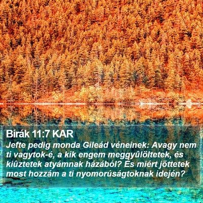 Bírák 11:7 KAR Bible Verse Image