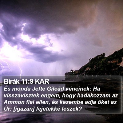 Bírák 11:9 KAR Bible Verse Image