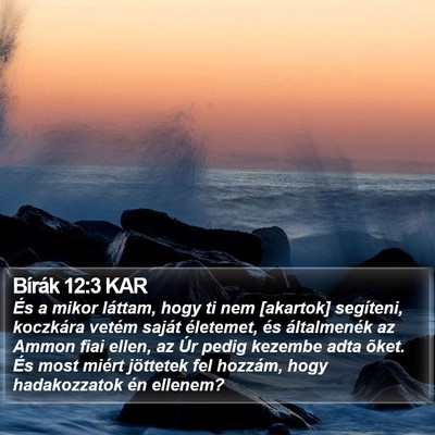 Bírák 12:3 KAR Bible Verse Image