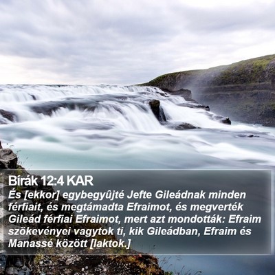 Bírák 12:4 KAR Bible Verse Image