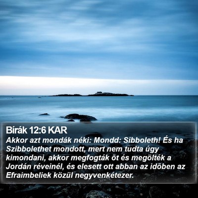 Bírák 12:6 KAR Bible Verse Image